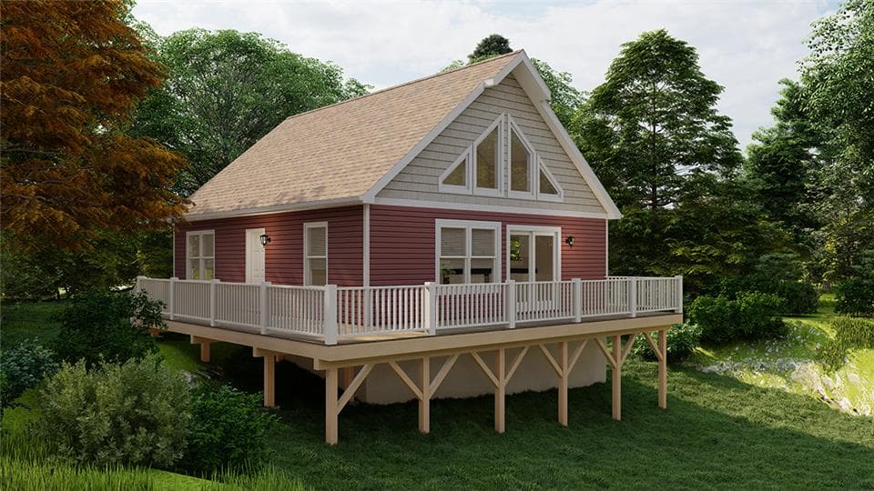 Eastwood cape elevation and exterior home features