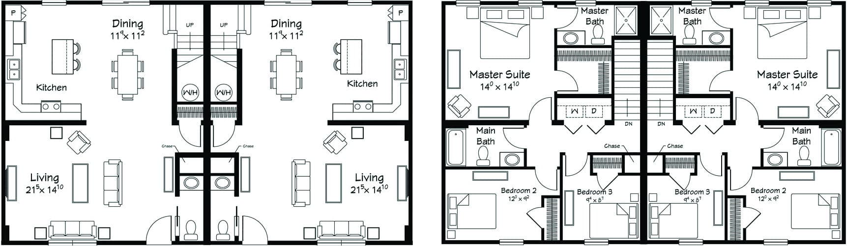 Mill city floor plan home features