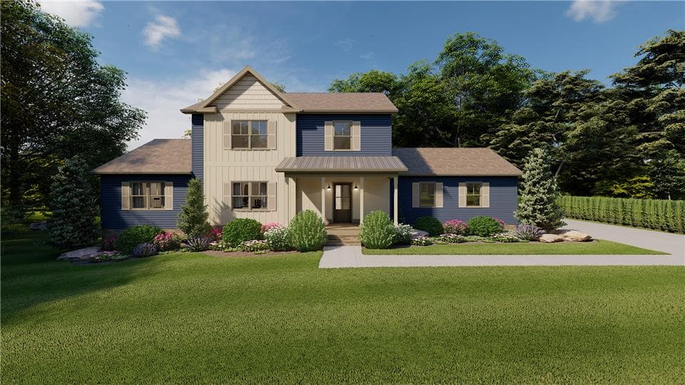 Legrand two story 2418 hero, elevation, and exterior home features