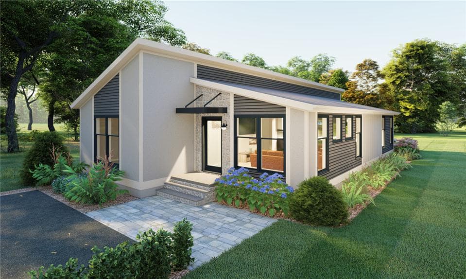 Jade tree ranch 28' hero, elevation, and exterior home features