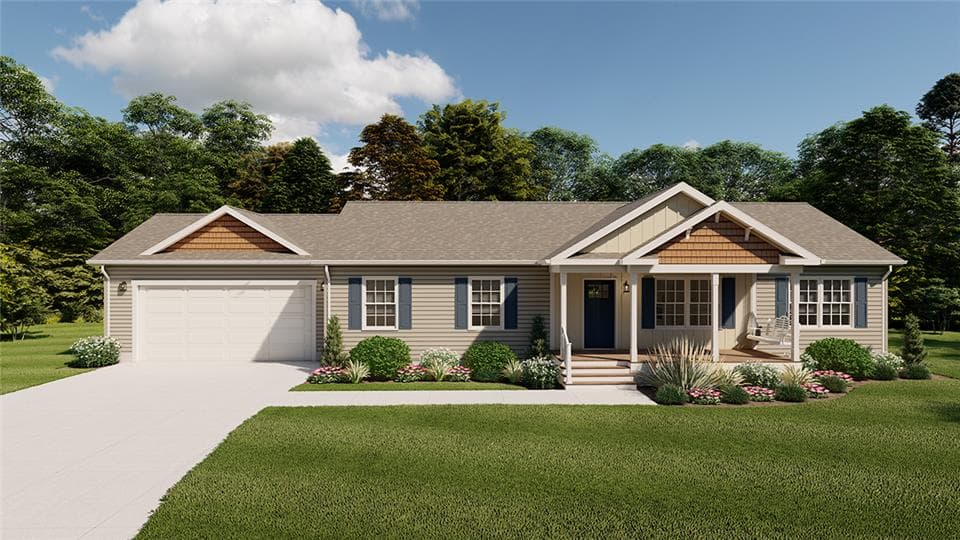 Pioneer ii hero, elevation, and exterior home features