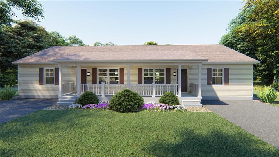 Arlington ii hero, elevation, and exterior home features