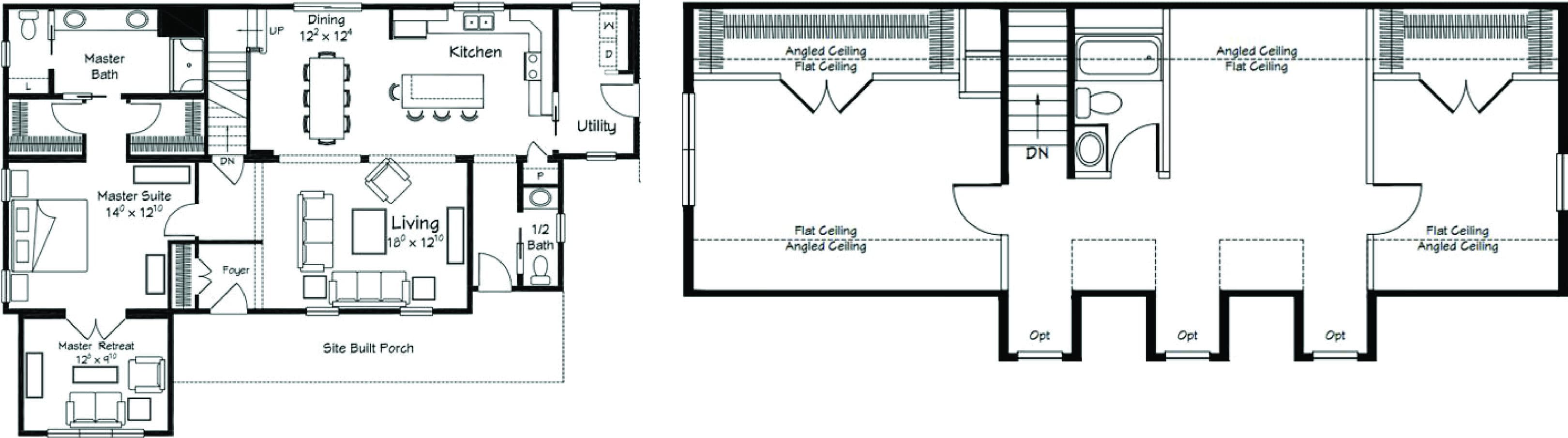 Merrimack floor plan home features