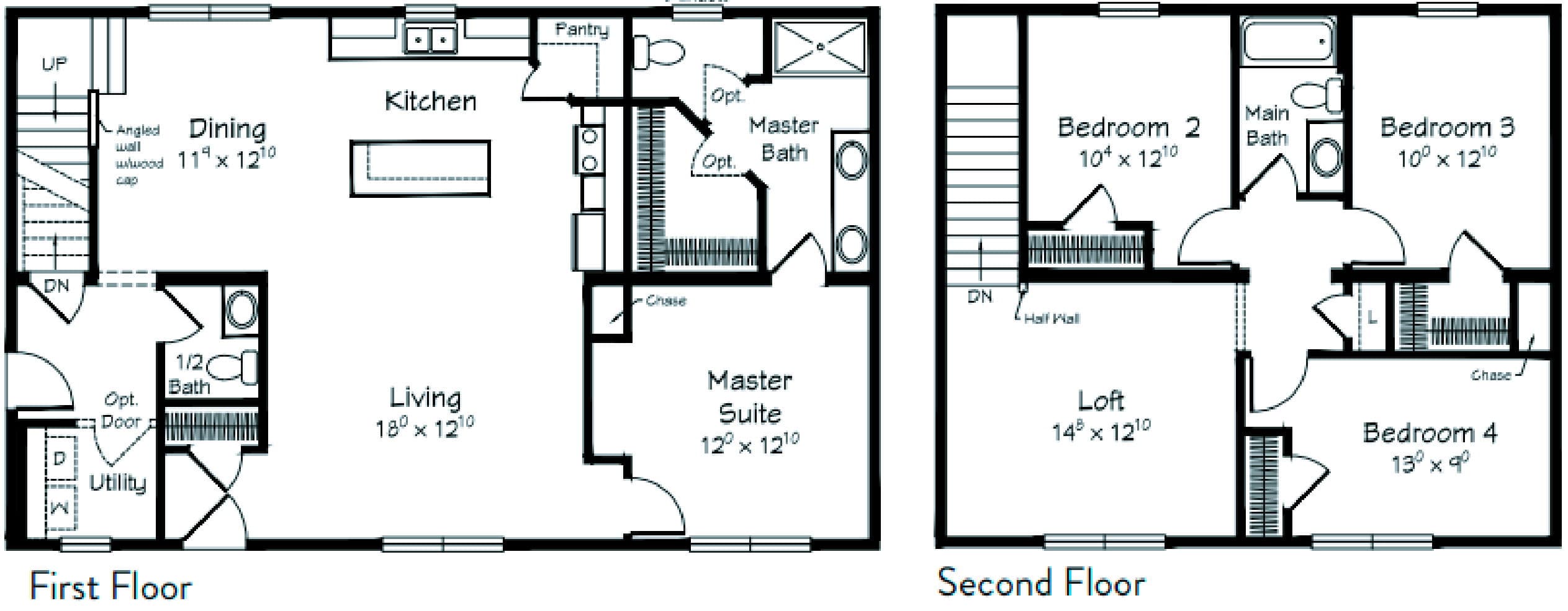Ogden ii floor plan home features