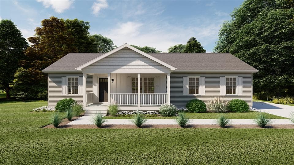 Greenfield iii hero, elevation, and exterior home features