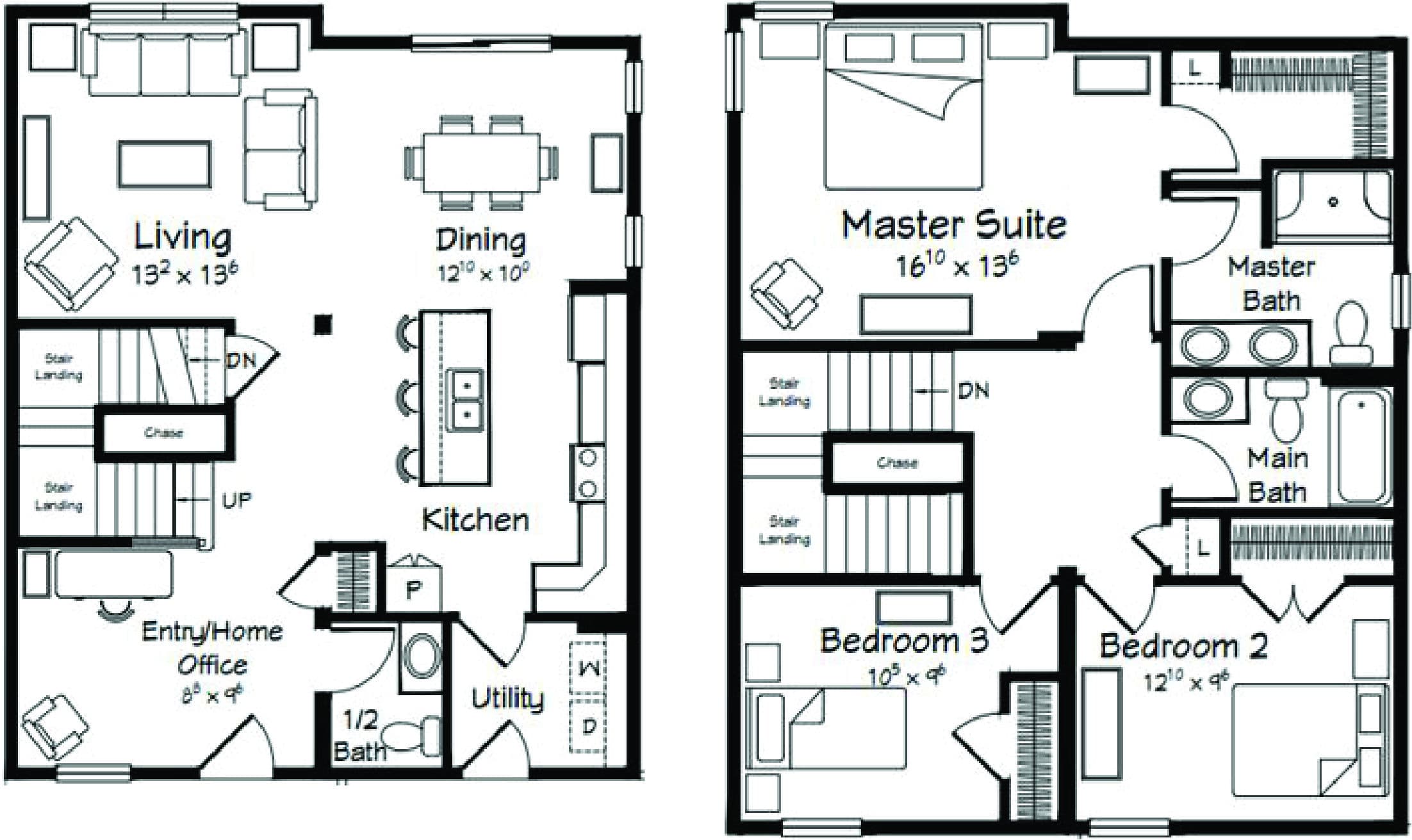 Surrey ii floor plan home features