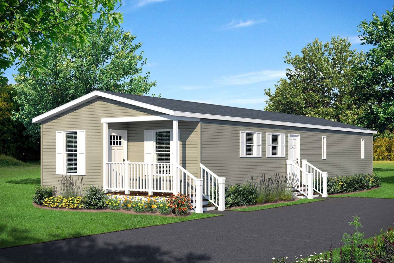 N105 hero, elevation, and exterior home features