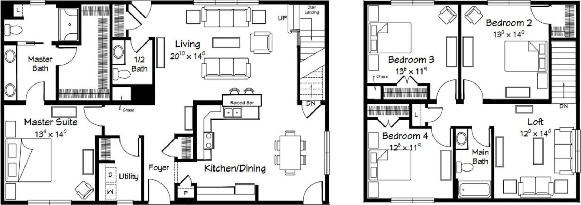 Crestwood floor plan home features