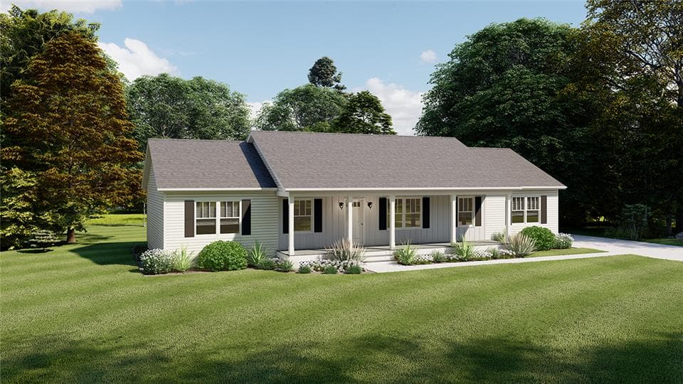 Saxony hero, elevation, and exterior home features