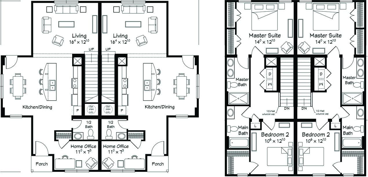 Fayette floor plan home features