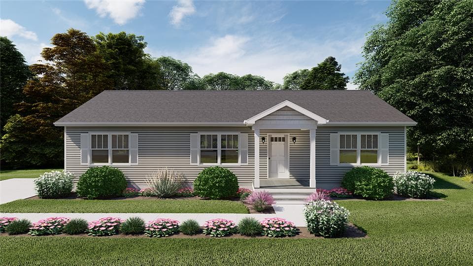 Everly hero, elevation, and exterior home features