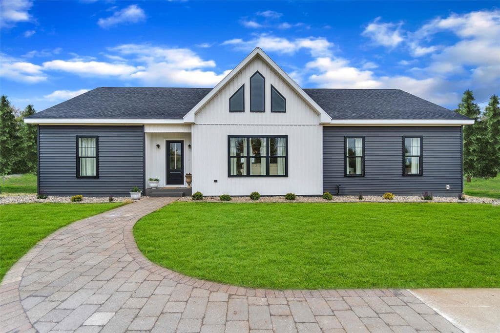 Otter creek elevation, exterior, and hero home features