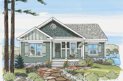 Sunrise-sunset cottage b hero, elevation, and exterior home features