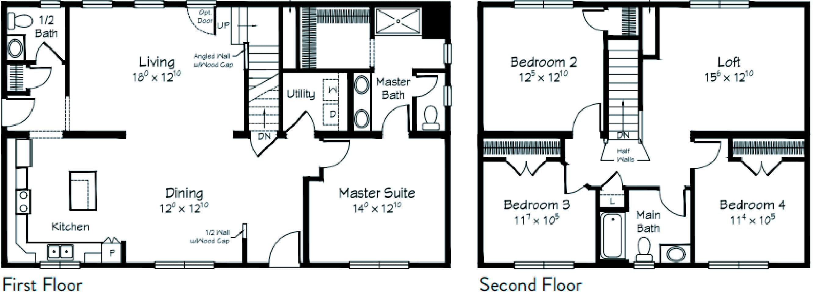 Orchard floor plan home features