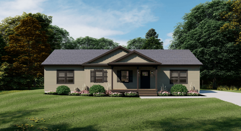Sunnyside hero, elevation, and exterior home features