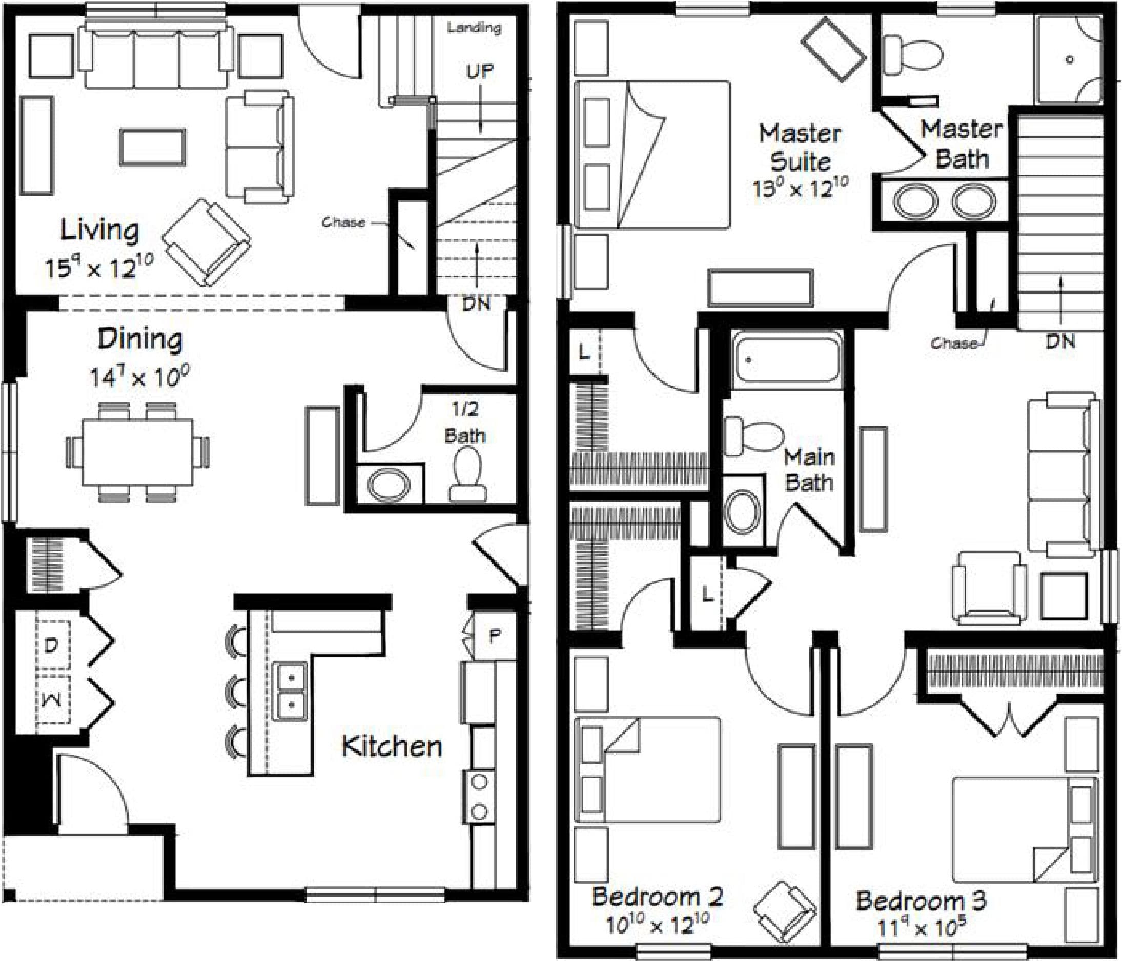 Andrea floor plan home features